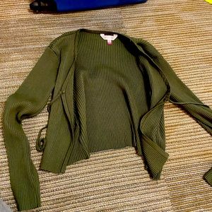 Crop over top cardigan